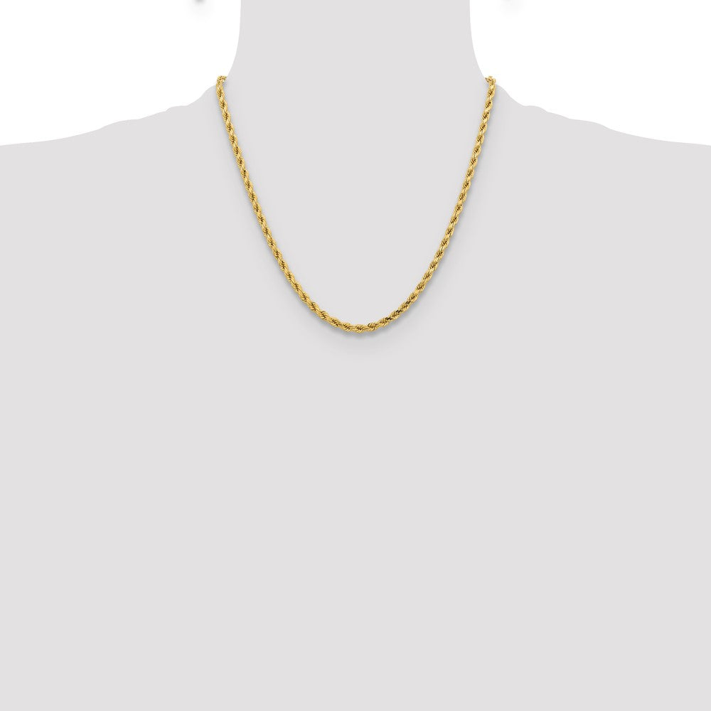 Gold (10K & 14K) Diamond-Cut Rope Chain — 4.25 mm