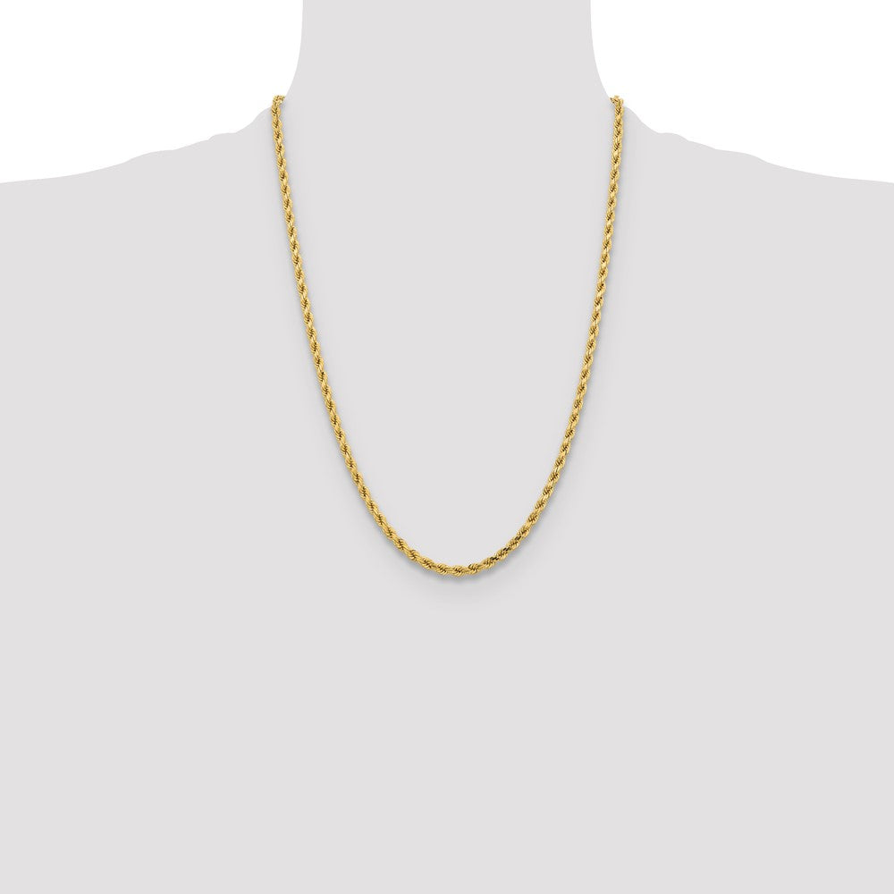 Gold (10K & 14K) Diamond-Cut Rope Chain — 4.25 mm