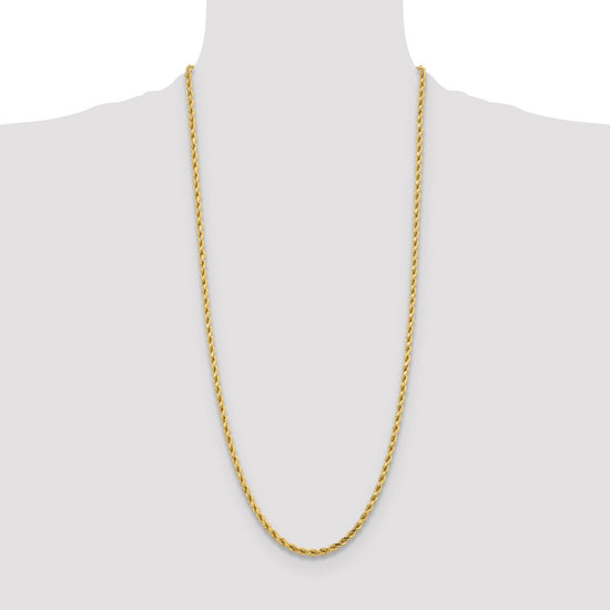 Gold (10K & 14K) Diamond-Cut Rope Chain — 4.25 mm