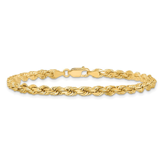 Gold (10K & 14K) Diamond-Cut Rope Chain — 4.25 mm