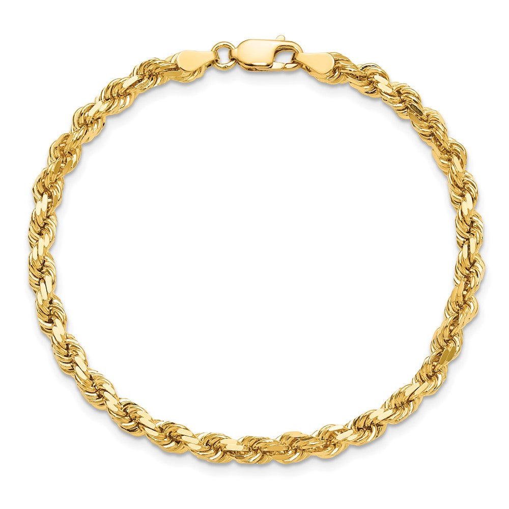 Gold (10K & 14K) Diamond-Cut Rope Chain — 4.25 mm