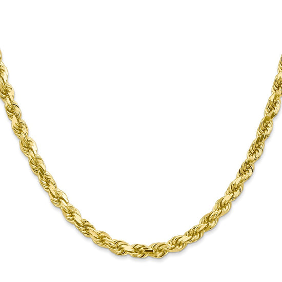 Gold (10K & 14K) Diamond-Cut Rope Chain — 4.5 mm