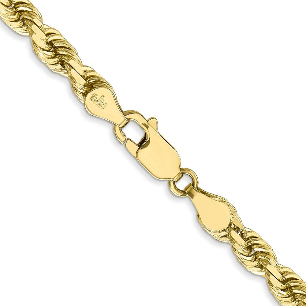 Gold (10K & 14K) Diamond-Cut Rope Chain — 4.5 mm