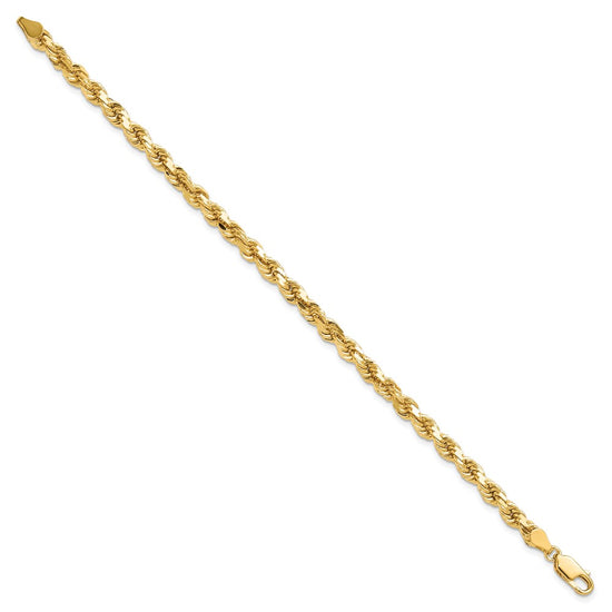 Gold (10K & 14K) Diamond-Cut Rope Chain — 4.5 mm
