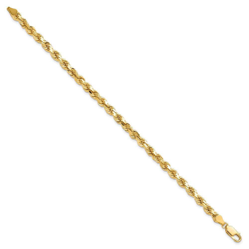 Gold (10K & 14K) Diamond-Cut Rope Chain — 4.5 mm
