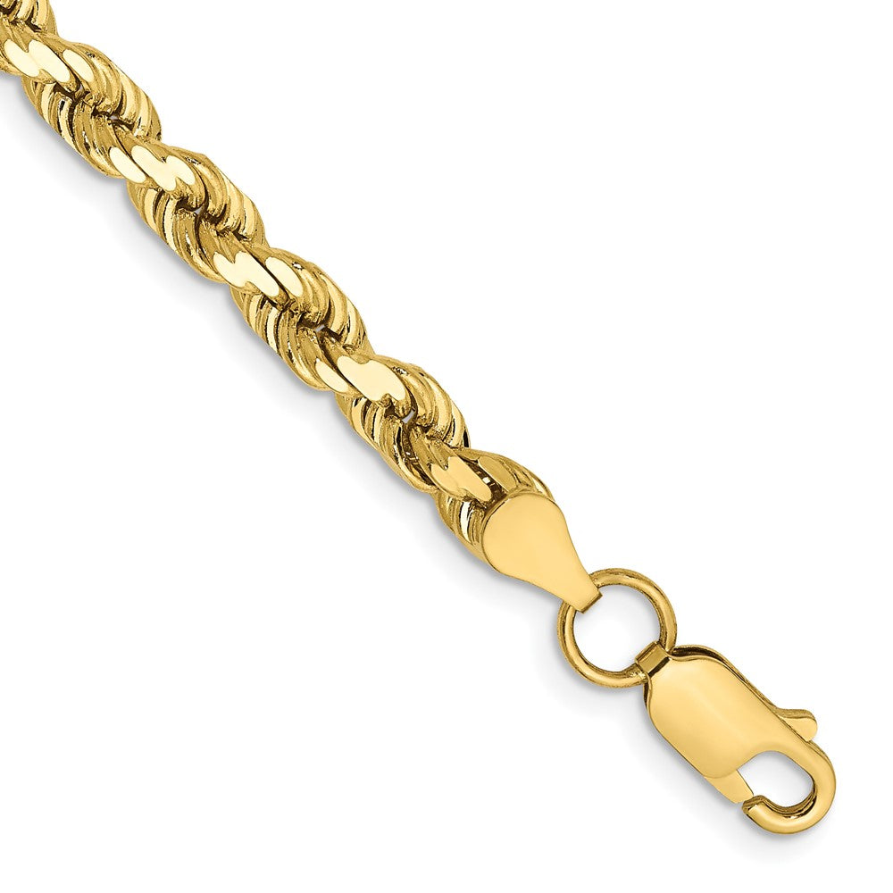 Gold (10K & 14K) Diamond-Cut Rope Chain — 4.5 mm