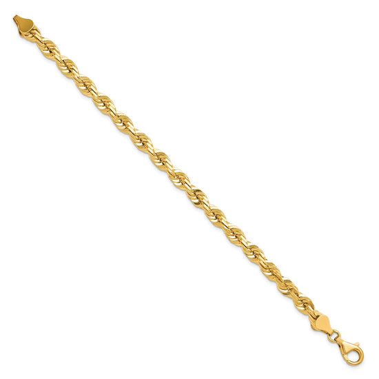 Gold (10K & 14K) Diamond-Cut Rope Chain — 5.5 mm