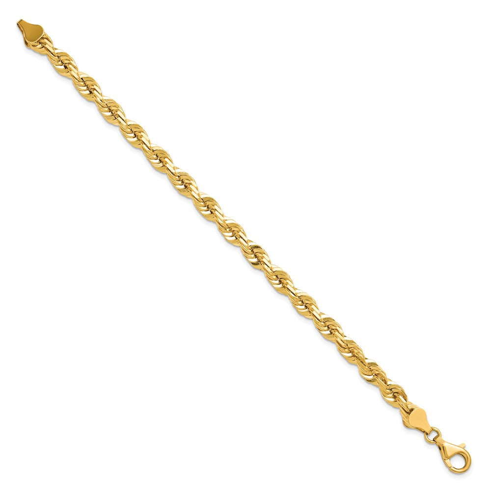 Gold (10K & 14K) Diamond-Cut Rope Chain — 5.5 mm