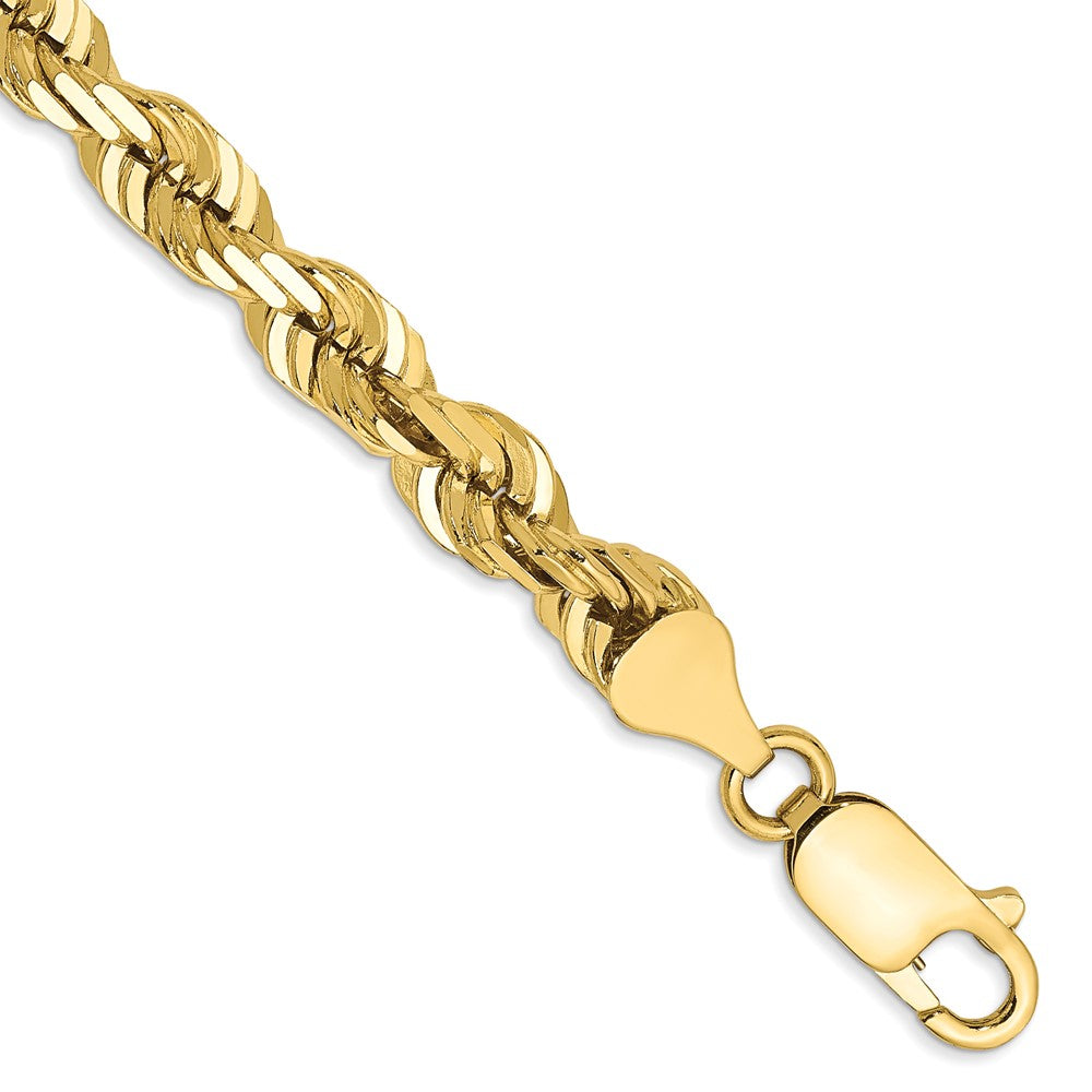 Gold (10K & 14K) Diamond-Cut Rope Chain — 5.5 mm