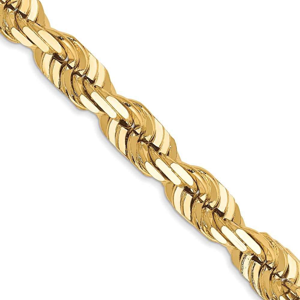 Gold (10K & 14K) Diamond-Cut Rope Chain — 5.5 mm