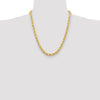 Gold (10K & 14K) Diamond-Cut Rope Chain — 6.5 mm