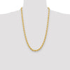 Gold (10K & 14K) Diamond-Cut Rope Chain — 6.5 mm