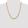 Gold (10K & 14K) Diamond-Cut Rope Chain — 7 mm