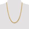 Gold (10K & 14K) Diamond-Cut Rope Chain — 7 mm