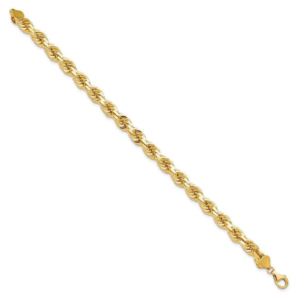 Gold (10K & 14K) Diamond-Cut Rope Chain — 8 mm