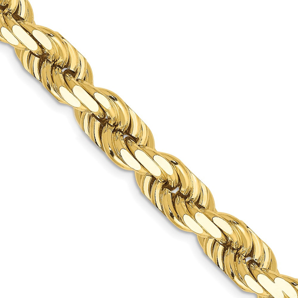 Gold (10K & 14K) Diamond-Cut Rope Chain — 8 mm