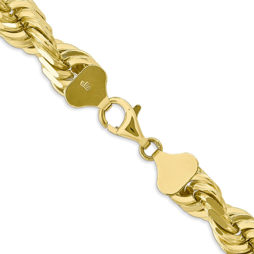 Gold (10K & 14K) Diamond-Cut Rope Chain — 10 mm