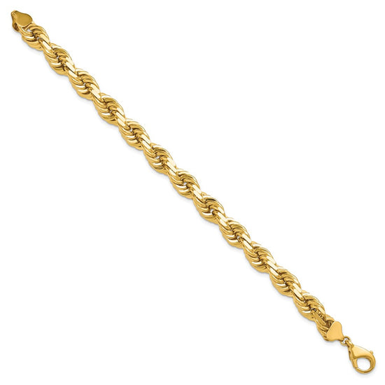 Gold (10K & 14K) Diamond-Cut Rope Chain — 10 mm
