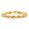Gold (10K & 14K) Diamond-Cut Rope Chain — 10 mm