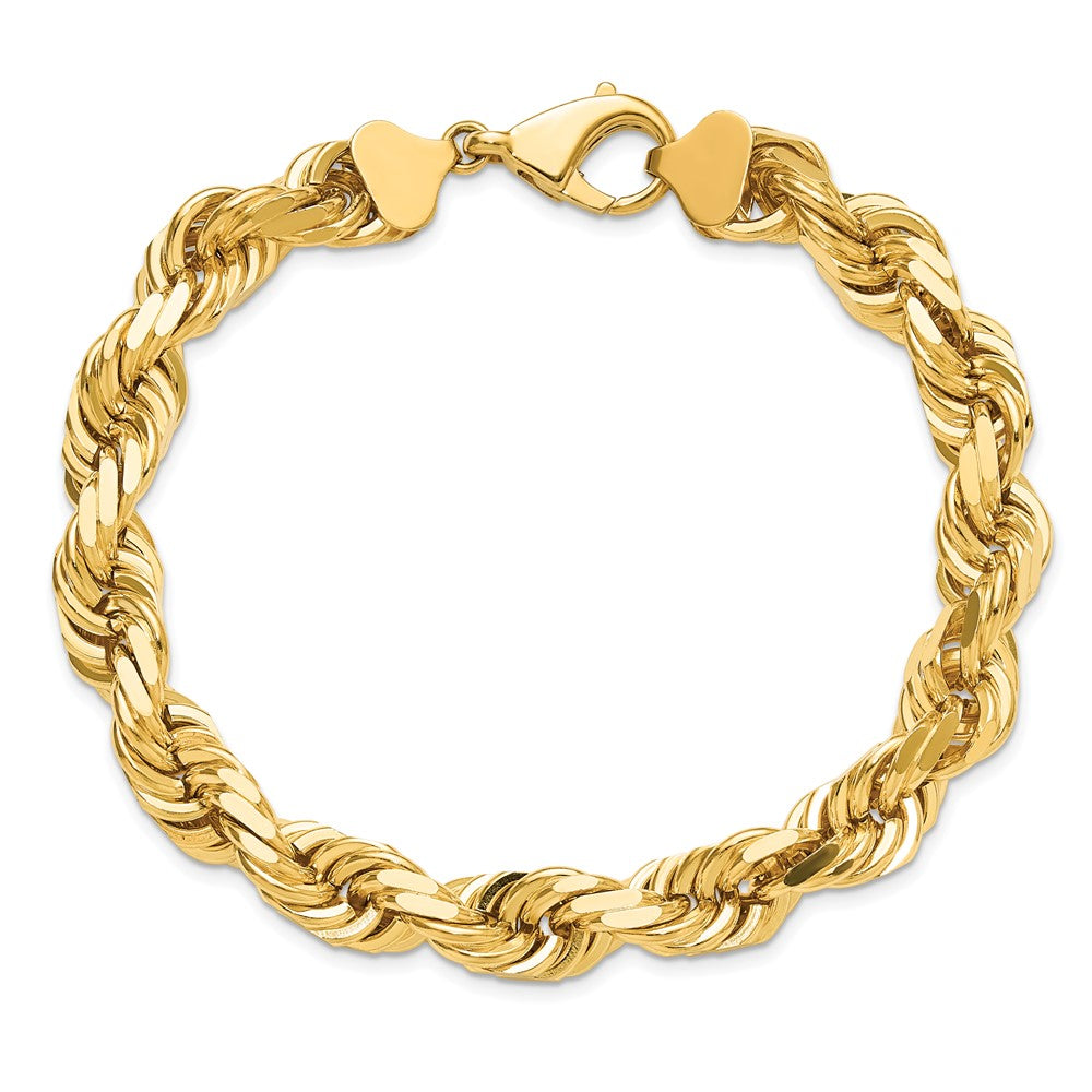 Gold (10K & 14K) Diamond-Cut Rope Chain — 10 mm