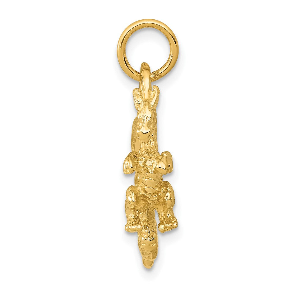 Gold Polished Dragon Pendants
