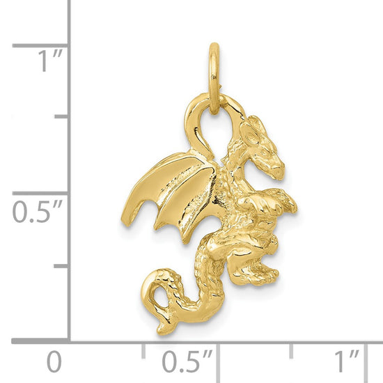 Gold Polished Dragon Pendants
