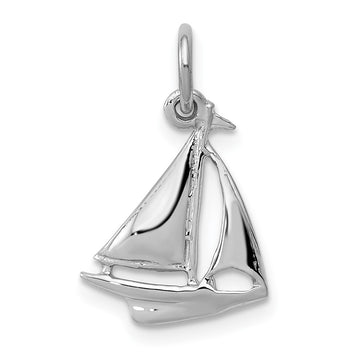 Gold Polished Sailboat Pendants
