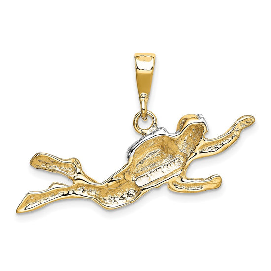 Gold Polished Scuba Pendants