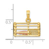 Gold Polished Lobster Trap Pendants