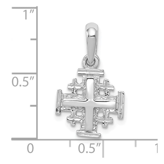Gold Jerusalem Cross Pendant