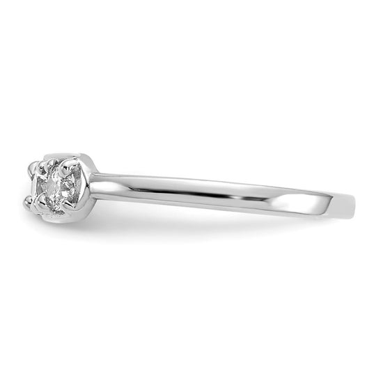 Gold Polished CZ Toe Ring
