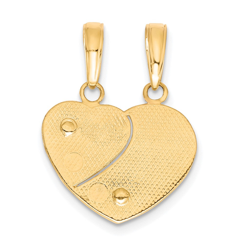 Gold Two-tone 2-Piece Break-apart MOMMY/ME Pendant