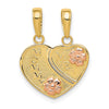 Gold Two-tone 2-Piece Break-apart MOMMY/ME Pendant