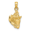 Gold Polished Sea Shell Pendants