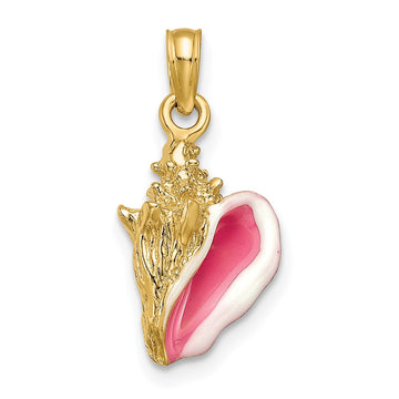 Gold Polished Sea Shell Pendants