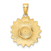 Gold Polished Flower Pendants