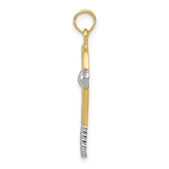 Gold Polished Tennis Pendants