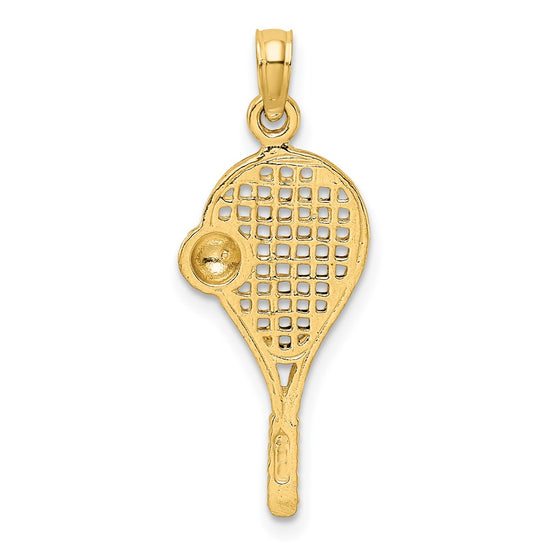 Gold Polished Tennis Pendants