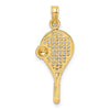 Gold Polished Tennis Pendants