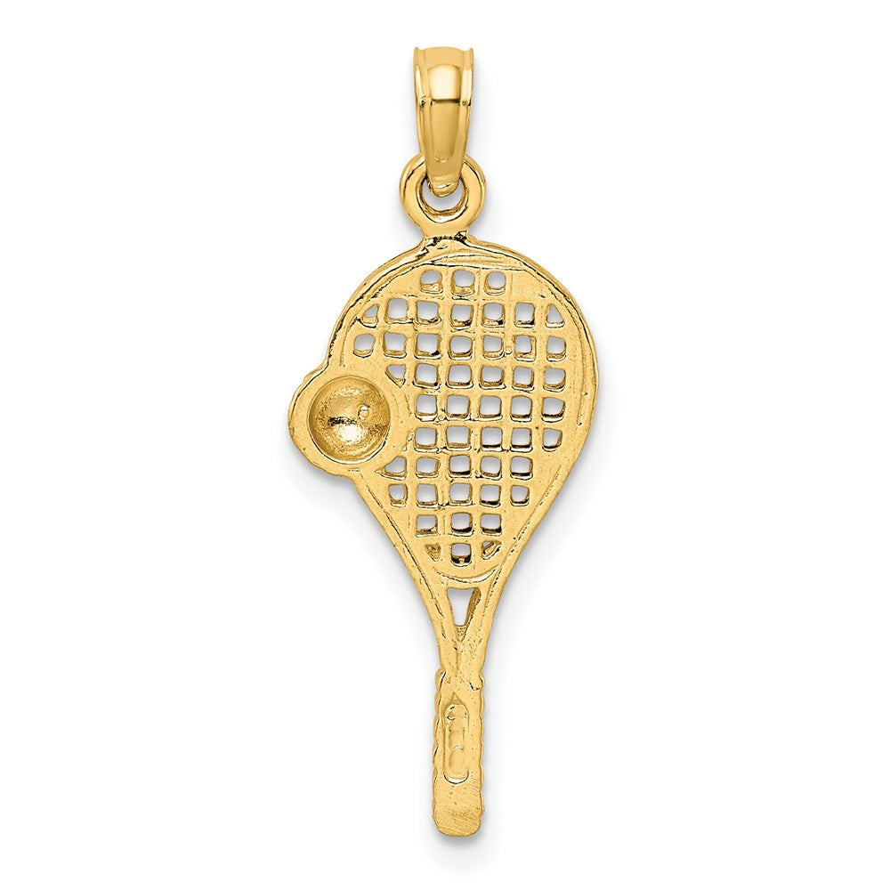 Gold Polished Tennis Pendants