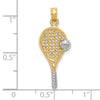 Gold Polished Tennis Pendants