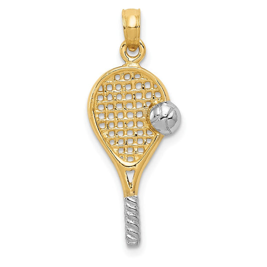 Gold Polished Tennis Pendants