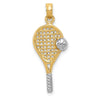 Gold Polished Tennis Pendants