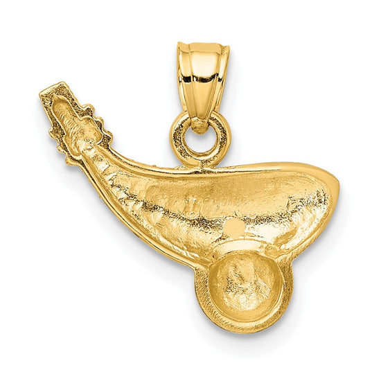 10k Rhodium Golf Club and Ball Charm
