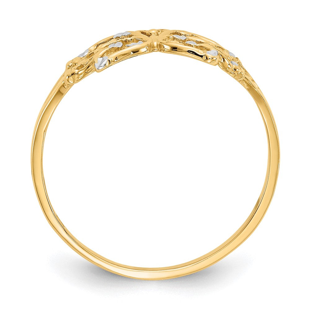 Gold Polished Butterfly Rings