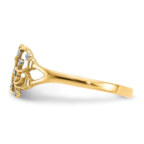 Gold Polished Butterfly Rings