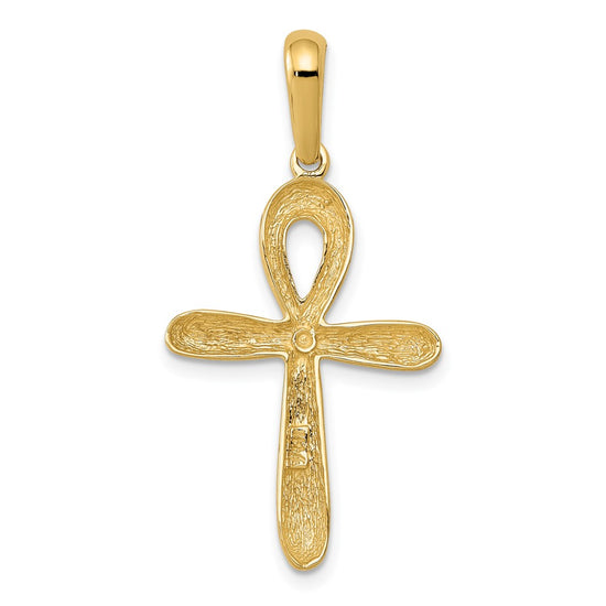 10k Ankh Cross Pendant