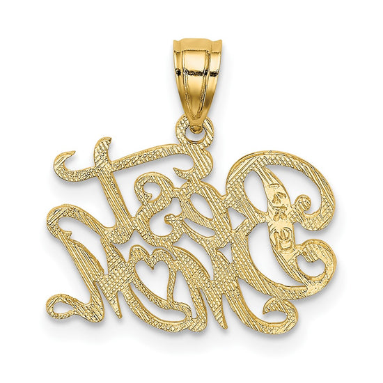 Gold Polished Mom Pendants