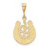 Gold Polished Horseshoe Pendants