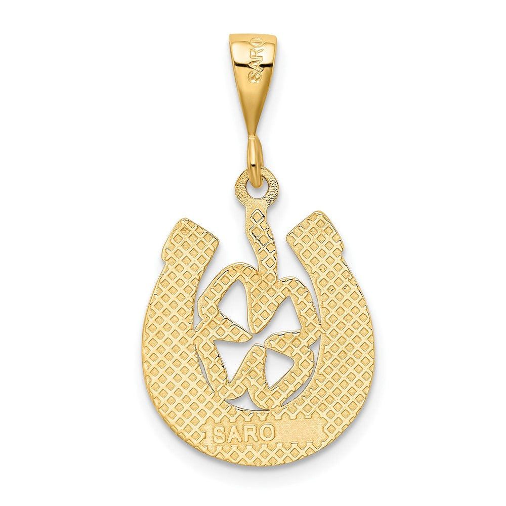 Gold Polished Horseshoe Pendants